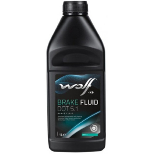 Гальмівна рідина Wolf BRAKE FLUID DOT 5.1 1л (8308307)