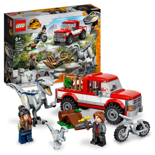 Конструктор LEGO Jurassic World Полювання на Блу і Бета-велоцираптора 181 деталь (76946)