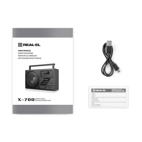 Портативний радіоприймач REAL-EL X-700