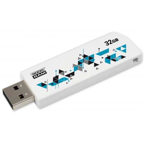 USB флеш накопичувач GOODRAM 32GB Cl!ck White USB 2.0 (UCL2-0320W0R11)