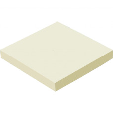 Папір для нотаток BUROMAX with adhesive layer 76х76мм, 100sheets, JOBMAX, yellow (BM.2312-01)