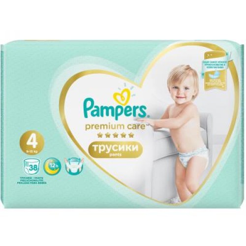 Підгузок Pampers Premium Care Pants Maxi Размер 4 (9-15 кг), 38 шт. (8001090759832)