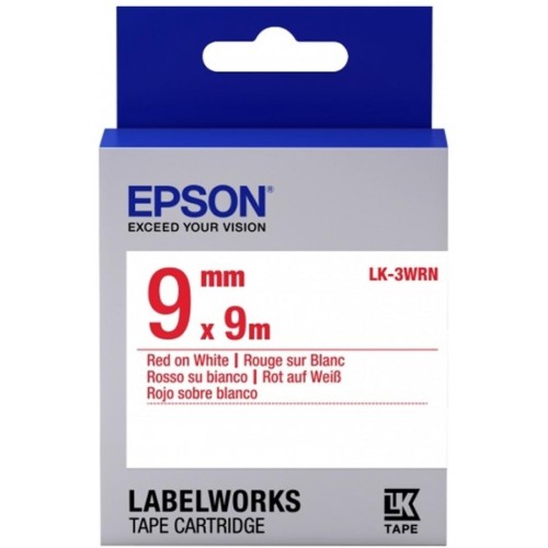 Стрічка для принтера етикеток EPSON LK3WRN (C53S653008)