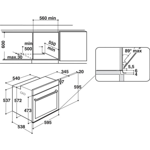 Духова шафа Whirlpool AKZ96220WH