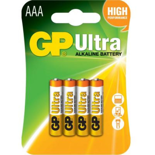 Батарейка Gp AAA LR03 Ultra Alcaline * 4 (24AU-U4 / 4891199027659)