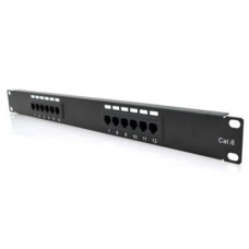 Патч-панель 19" 12хRJ-45 UTP 1U cat.6 Pipo (PP126191U)