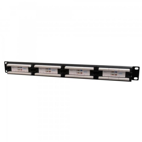 Патч-панель 19" 24xRJ-45 UTP cat.6, 1U, тип 110 Cablexpert (NPP-C624CM-001)