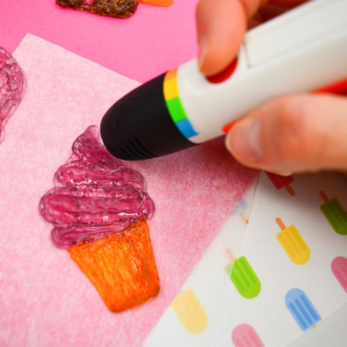 Стрижень для 3D-ручки Polaroid Candy pen, полуниця, рожевий (40 шт) (PL-2505-00)