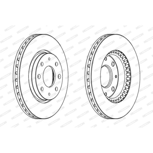 Гальмівний диск FERODO DDF1528