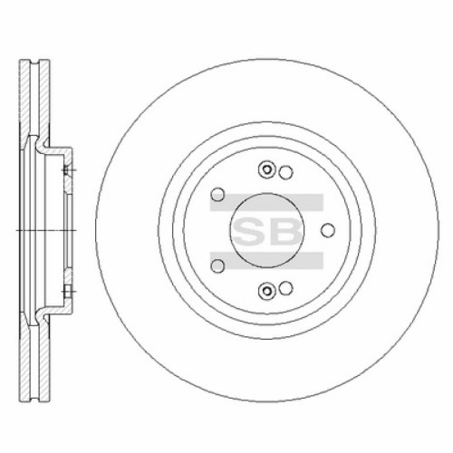 Гальмівний диск HI-Q SD1075