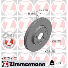 Гальмівний диск ZIMMERMANN 430.2621.20