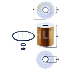 Фільтр масляний Mahle OX422DECO