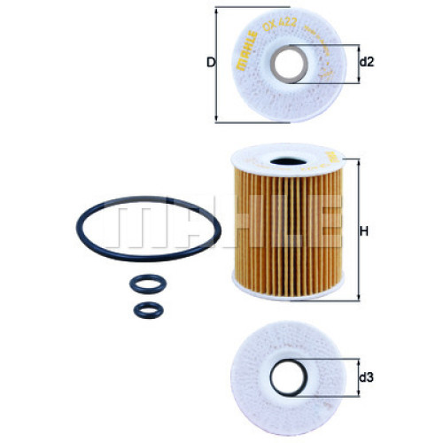 Фільтр масляний Mahle OX422DECO