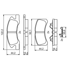 Гальмівні колодки Bosch 0986494878