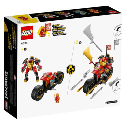 Конструктор LEGO Ninjago Робот-вершник Кая EVO 312 деталей (71783)