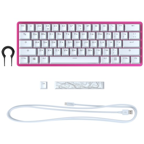 Клавіатура HyperX Alloy Origins 60 Pink (572Y6AA)