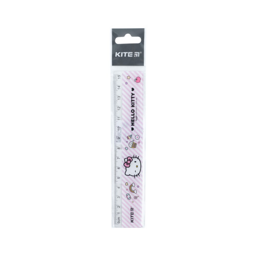 Лінійка Kite пластикова Hello Kitty, 15 см (HK22-090)