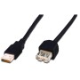 Дата кабель USB 2.0 AM/AF 3.0m Digitus (AK-300200-030-S)