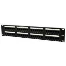 Патч-панель 19" 48xRJ-45 UTP cat.6, 2U, тип 110 Cablexpert (NPP-C648CM-001)