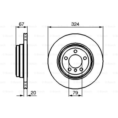 Гальмівний диск Bosch 0 986 479 004