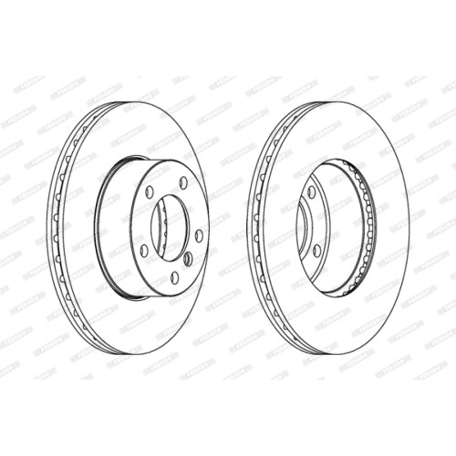 Гальмівний диск FERODO DDF1536