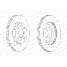 Гальмівний диск FERODO DDF2070C