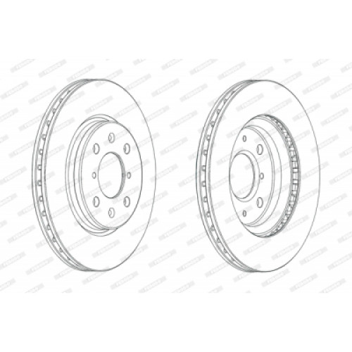 Гальмівний диск FERODO DDF2070C