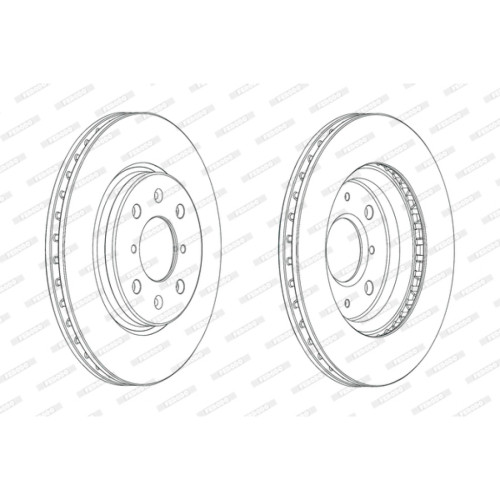 Гальмівний диск FERODO DDF2070C