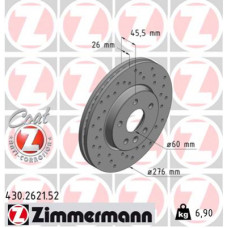 Гальмівний диск ZIMMERMANN 430.2621.52