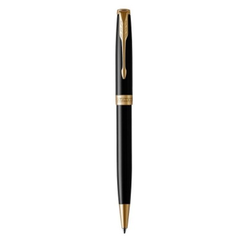 Ручка кулькова Parker SONNET 17 Black Lacquer GT BP (86 032)