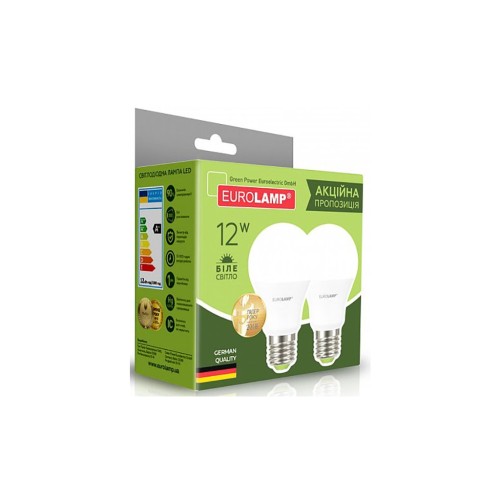 Лампочка Eurolamp LED A60 12W E27 4000K 220V (MLP-LED-A60-12274(E))