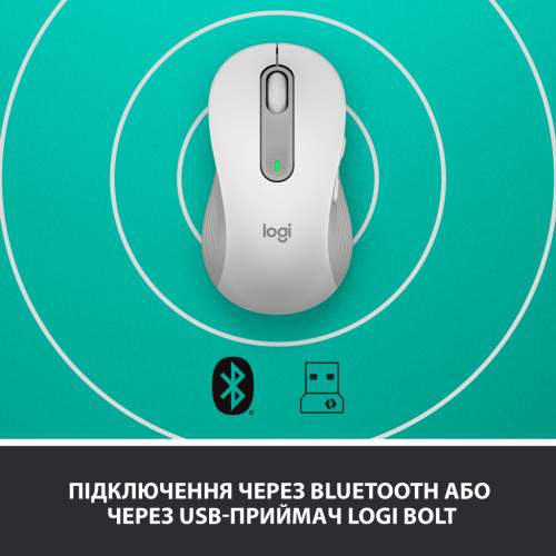 Мишка Logitech Signature M650 L Wireless LEFT Off-White (910-006240)