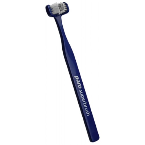 Зубна щітка Paro Swiss Superbrush тристороння синя (7610458007242-dark-blue)