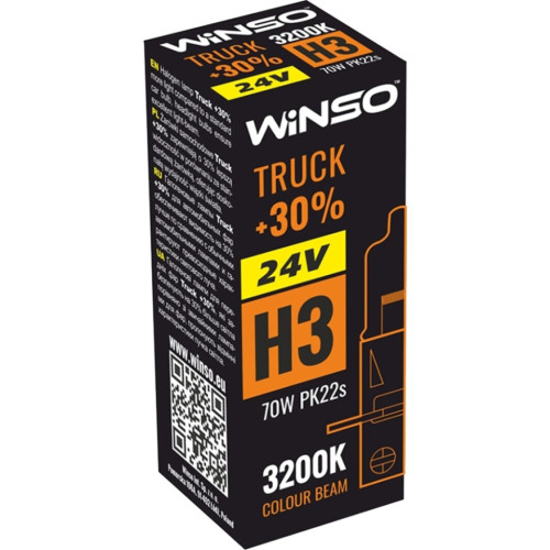 Автолампа WINSO H3 TRUCK +30 70W (724300)