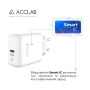 Зарядний пристрій ACCLAB AL-TC125 1хType-C 5В/3A/25W QC/PD3.0 (1283126538841)