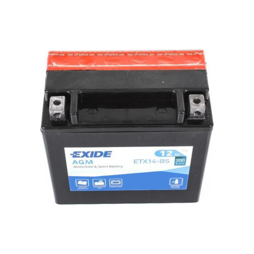 Акумулятор автомобільний EXIDE AGM 12Ah (+/-) (200EN) (ETX14-BS)