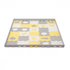 Дитячий килимок Kinderkraft Luno Shapes Yellow 30 елементів (5902533919338)