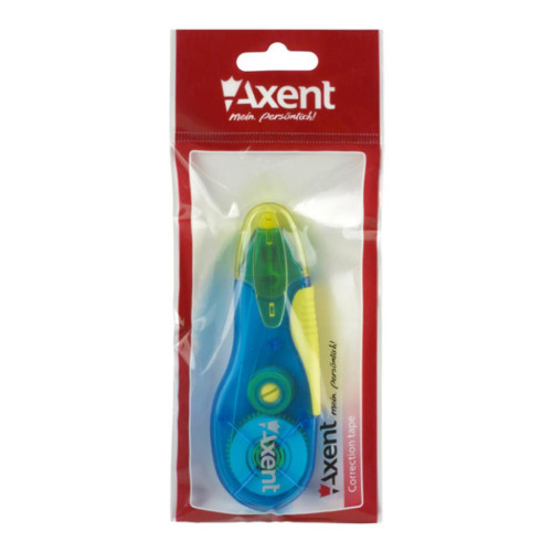 Коректор Axent tape 5мм * 5м, blue-yellow (7006-01-А)