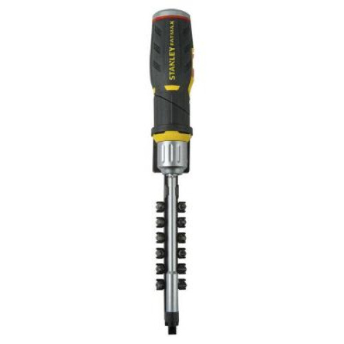 Викрутка Stanley "FatMax" с храповым мех. + 12 бит (FMHT0-62691)