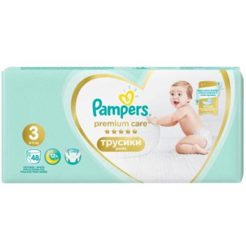 Підгузок Pampers Premium Care Pants Midi Размер 3 (6-11 кг), 48 шт. (8001090759795)