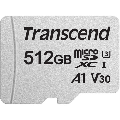 Карта пам'яті Transcend 512GB microSDXC Class 10 U3 (TS512GUSD300S-A)