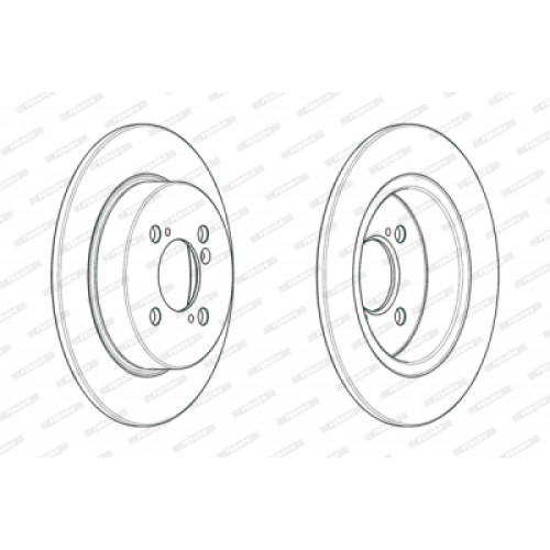 Гальмівний диск FERODO DDF2071C