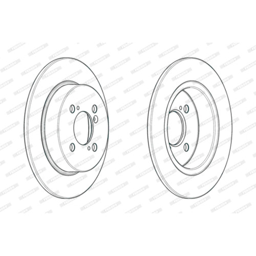 Гальмівний диск FERODO DDF2071C