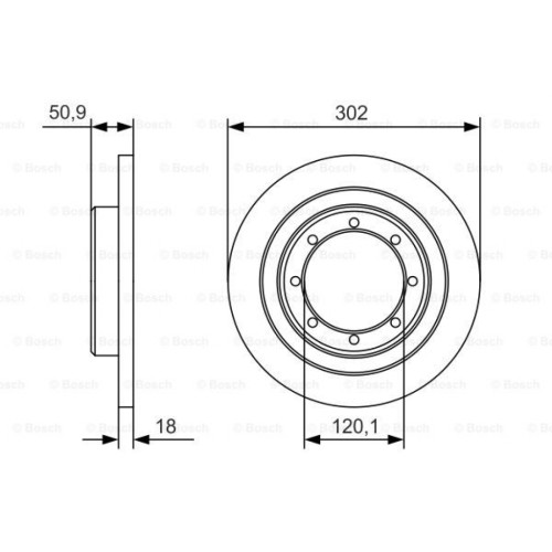 Гальмівний диск Bosch 0 986 479 A93