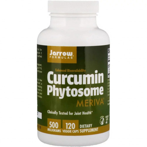 Трави Jarrow Formulas Фітосоми куркумін 500 мг, Curcumin Phytosome Meriva, 120 гел (JRW-14093)