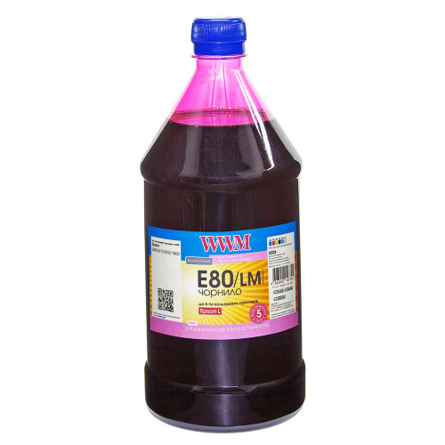 Чорнило WWM Epson L800 1000г Light Magenta (E80/LM-4)