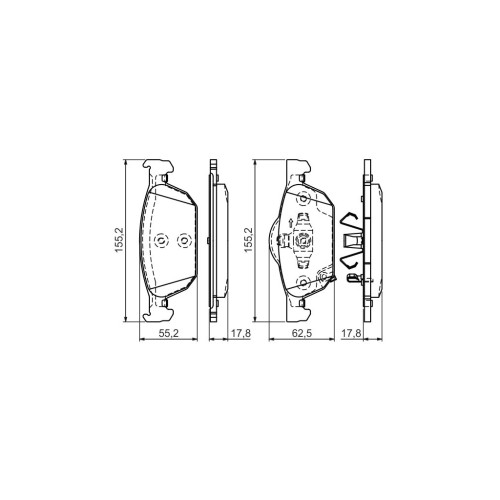 Гальмівні колодки Bosch 0 986 494 383