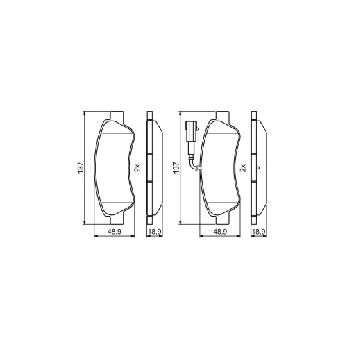 Гальмівні колодки Bosch 0986494994