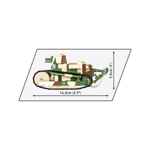 Конструктор Cobi Перша Світова Війна Танк Рено FT-17 Перемога, 304 деталей (COBI-2992)