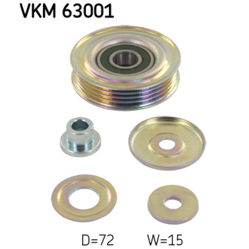 Ролик натягувача ременя SKF VKM 63001